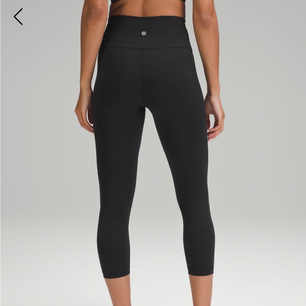 lululemon athletica Black High-Rise Cropped Leggings